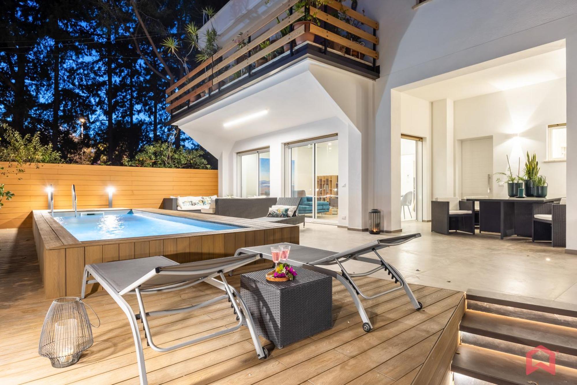 Appartamento In Villa Con Piscina Privata Palermo Exteriér fotografie